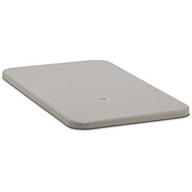 Flachdeckel für Rechteckbehälter, 300 l, grau