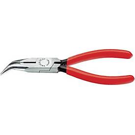 Flachrundzange L.160mm flach/rund 40Grad gew.pol.Ku.-Überzug