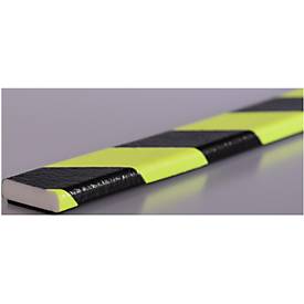 Flächenschutz Typ F, 1-m-Stück, gelb/schwarz, tagesfluoreszierend, magnetisch