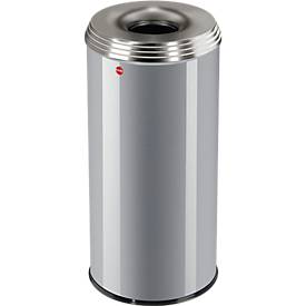 Flammenverlöschender Papierkorb 50 l, silber