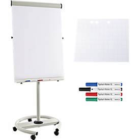 Flipchart Business RD 617, mobil, inkl. 40 Blatt Flipchartpapier und 4 Markern