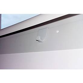 Flipchart Franken X-tra!Line Standard, höhenverstellbar, Schnellwechselhalterung, Ablageschale, magnethaftende Tafel mit B 680 x H 1050 mm, hellgrau