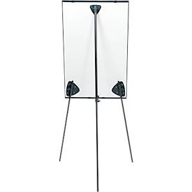 Flipchart Legamaster Sketch Easy, magnetische Tafel, höhenverstellbar, Dreibein-Fuß, inkl. Abschlageschale, B 680 x H 1050 mm, schwarz-weiß