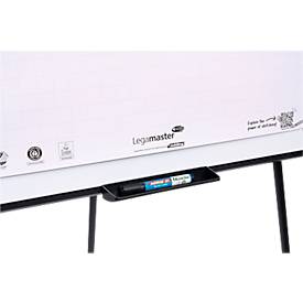 Flipchart Legamaster Sketch Easy, magnetische Tafel, höhenverstellbar, Dreibein-Fuß, inkl. Abschlageschale, B 680 x H 1050 mm, schwarz-weiß