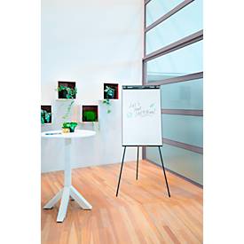 Flipchart Legamaster Sketch Easy, magnetische Tafel, höhenverstellbar, Dreibein-Fuß, inkl. Abschlageschale, B 680 x H 1050 mm, schwarz-weiß