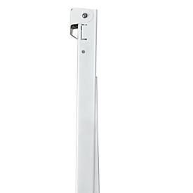Flipchart MAUL office, Tafel B 70 x H 100 mm, inkl. Ablageschale, stufenlos höhenverstellbar, Vierbein, feststellbare Doppelrollen, weiß