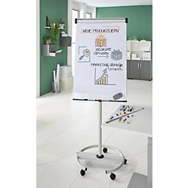 Flipchart MAULsolid, inkl. 50-tlg. Zubehör-Set, mobil, magnethaftend, höhenverstellbar, Tafel B 660 x H 970 mm, 50 Jahre Schäfer Shop Edition