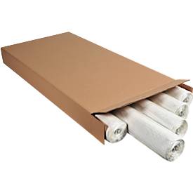 Flipchart Papier Exacompta, B 650 x H 1000 mm, blanko, Blauer Engel, Recyclingpapier, 80 g/m², weiß, 5 Einzelrollen mit jeweils 20 Blatt
