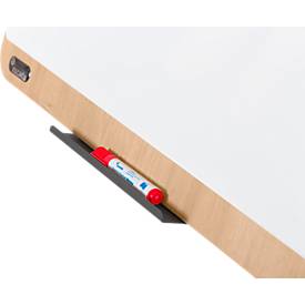 Flipchart Rocada Natural Mobil, Stahlboard, Rahmen in Holzoptik, mit Rollen