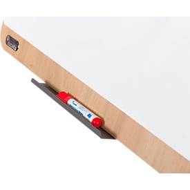 Flipchart Rocada Natural Transformer, Stahlboard, Rahmen in Holzoptik, mit Rollen