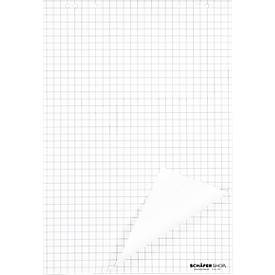 Flipoverblok - 70 g/m² - geruit - 5 blokken van 20 vellen - ons merk Schäfer Shop Select
