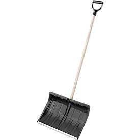 Flora Schneeschieber, inkl. Stiel mit D-Griff, B 500 x T 355 mm, Polypropylen/Stahl/Holz