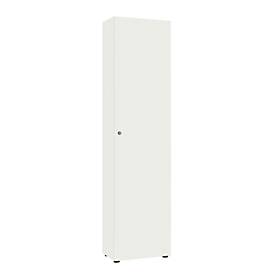Flügeltürenschränke 1-türig, ohne Akustikfront, B 600 x H 2300 mm, weiß