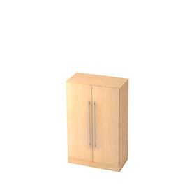 Flügeltürenschrank 3 OH, B 800 x T 420 x H 1270 mm, Ahorn-Dekor