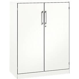Flügeltürenschrank ASISTO C 3000, 3 Ordnerhöhen, B 1000 mm, weiß/weiß
