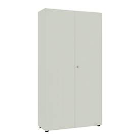 Flügeltürenschrank, B 1000 mm, 6OH, lichtgrau