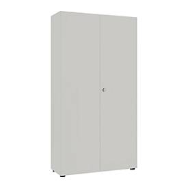 Flügeltürenschrank, B 1000 mm, 6OH, silber