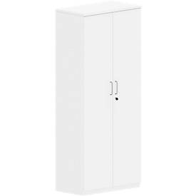 Flügeltürenschrank BEXXSTAR, 5 Ordnerhöhen, Holztüren, H 1895 mm, weiß