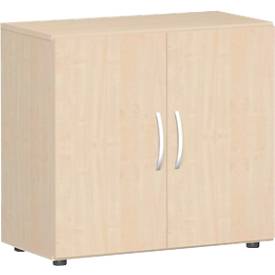 Flügeltürenschrank PALENQUE, 2 OH, B 800 x T 420 x H 752 mm, Ahorn