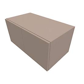 Flügeltürenschrank SOLUS PLAY, 1 Ordnerhöhe, grifflos, B 800 x T 440 x H 374 mm, Stone grey