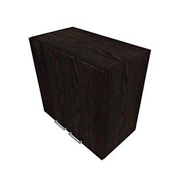 Flügeltürenschrank SOLUS PLAY, 2 OH, Griff unten, B 800 x T 440 x H 748 mm, Mooreiche