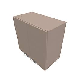 Flügeltürenschrank SOLUS PLAY, 2 OH, Griff unten, B 800 x T 440 x H 748 mm, Stone grey