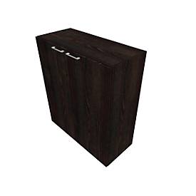 Flügeltürenschrank SOLUS PLAY, 3 OH, Griff oben, B 800 x T 440 x H 1122 mm, Mooreiche