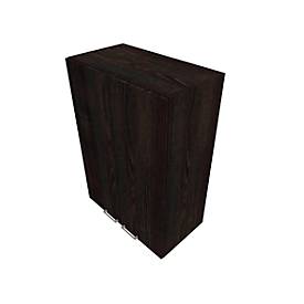 Flügeltürenschrank SOLUS PLAY, 3 OH, Griff unten, B 800 x T 440 x H 1122 mm, Mooreiche