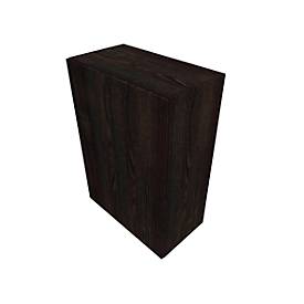 Flügeltürenschrank SOLUS PLAY, 3 Ordnerhöhen, grifflos, B 800 x T 440 x H 1122 mm, Mooreiche