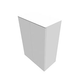 Flügeltürenschrank SOLUS PLAY, 3 Ordnerhöhen, grifflos, B 800 x T 440 x H 1122 mm, weiß