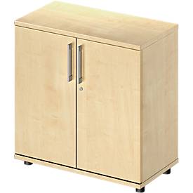 Flügeltürenschrank TETRIS WOOD, 2 OH, Höhe inkl. Gleiter, B 800 mm, Ahorn-Dekor