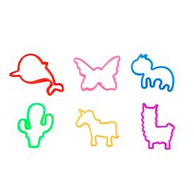 Flummi-Set mit Licht, 12-tlg. Soccer - mit LED-Wechsellicht - Kunststoff