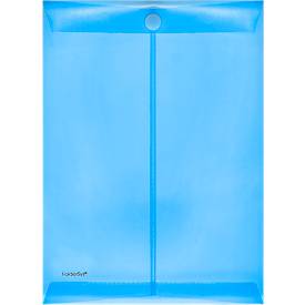 FolderSys Dokumententasche, DIN A4, Klettverschluss, PP, blau