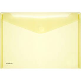 FolderSys Dokumententasche, DIN A4 quer, Klettverschluss, PP, gelb