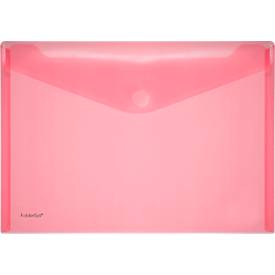 FolderSys Dokumententasche, DIN A4 quer, Klettverschluss, PP, rot