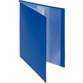 FolderSys PP-Sichtbch, für DIN A4, 10 Sichthüllen, blau