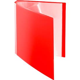 FolderSys PP-Sichtbch, für DIN A4, 10 Sichthüllen, rot