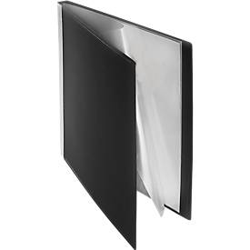 FolderSys PP-Sichtbch, für DIN A4, 10 Sichthüllen, schwarz