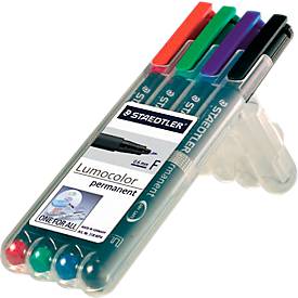 Folienschreiber Universalstift, F, WF, sortiert,4er-Set