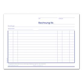 Format Rechnungsbuch A5 2x40 quer