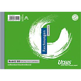 Format Rechnungsbuch A6 2x40 quer