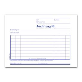 Format Rechnungsbuch A6 2x40 quer