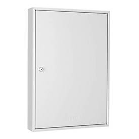 Format Schlüsselschrank S 100, B 300 x T 80 x H 450 mm, bis zu 100 Schlüssel, lichtgrau