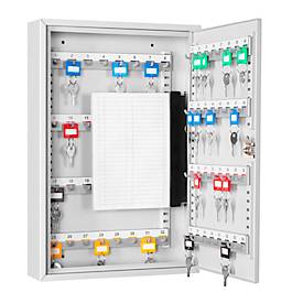 Format Schlüsselschrank S 64, B 270 x T 80 x H 350 mm, bis zu 64 Schlüssel, lichtgrau