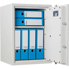 Format Tresor Sicherheitsschrank Seguro 40, Sicherheitsstufe S2, B 432 x T 425 x H 602 mm, 58 Liter, lichtgrau