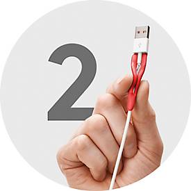 Formbarer Allzweckkleber Sugru by tesa®, Verarbeitung 30 min, 3er-Pack (3 x 3,5 g), in Schwarz, Weiß & Rot