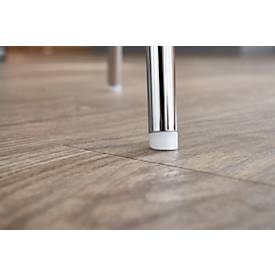 Formschalenstuhl 710, Sitzschalenform gerundet, grau