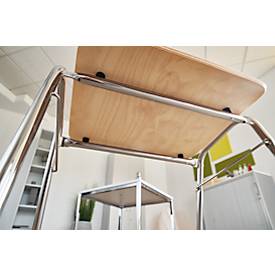 Formschalenstuhl 710, Sitzschalenform gerundet, grün