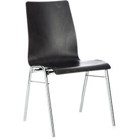 Formschalenstuhl 720, Sitzschalenform konisch, anthrazit