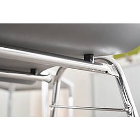 Formschalenstuhl 720, Sitzschalenform konisch, grau